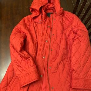 Red Quilted Talbots Jacket NWT 1X